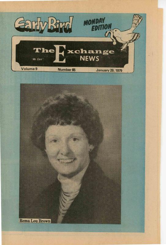 The Exchange News biography, January 1979