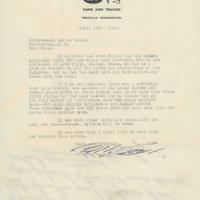 Draft letter to Congressman Walter Horan from G. M. Scott, September 13, 1943