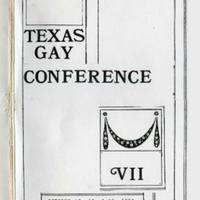 Program for the 7th Annual Texas Gay Conference, October 17-19, 1980