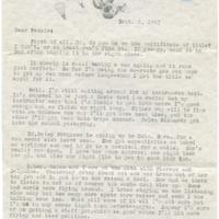 Letter from Dorothy Scott to her friends and family, September 9, 1943