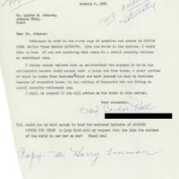 Letter from Cordye Hall to Lyndon Johnson, January 2, 1971