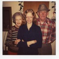 Photo of Frances, Albert, and Kay Keys, December 26, 1981