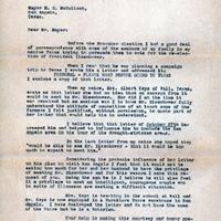 Letter from Madge Mulkey to H.E. McCulloch, January 9th, 1957