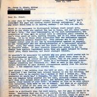 Letter from Edra Bogle to Jerry Stout, June 13, 1977