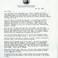 Letter from Margaret McCormick to John Mayhead, November 30, 1943