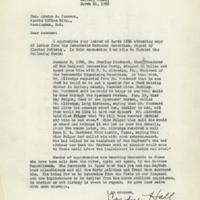 Letter from Cordye Hall to Senator Lyndon Johnson, March 22, 1955