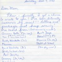 Letter from Jeanann Madden to Mom, December 09, 1990