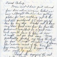 Letter from Frances Mulkey Keys to Albert Keys, September 2, 1947